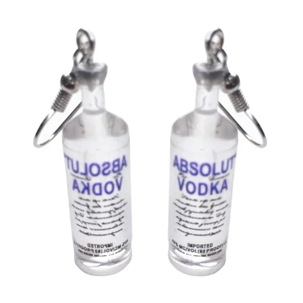 New Absolut Vodka Bottles Dangling Earrings